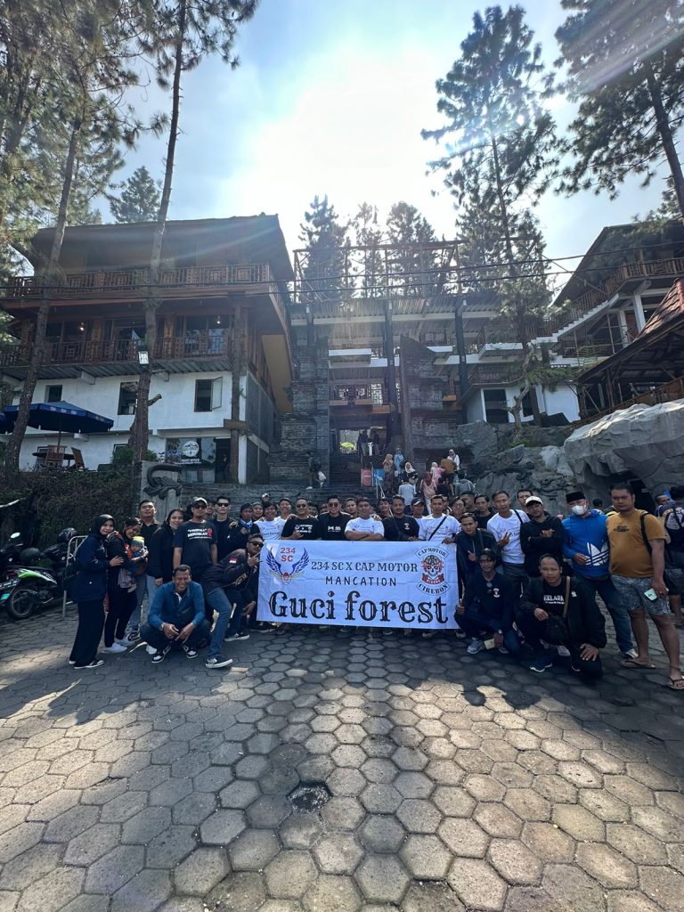Cap Motor dan 234 SC DPC Kota Cirebon Gelar Touring Bersama Ke Guci Forest