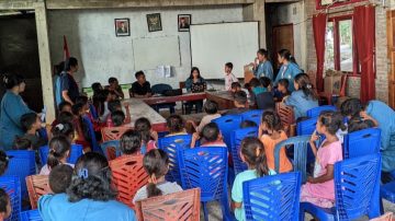 Mahasiswa Fisip UNWIRA Kupang Gelar Kegiatan Calistung di Kabupaten Lembata, NTT 