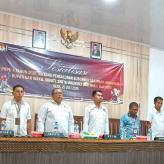 Tingkatkan Partisipasi dan Antusias Masyarakat Dalam Pilkada, KPU Sabu Raijua Gelar Sosialisasi PKPU Nomor 8 Tahun 2024