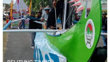 Pawai Karnaval di Kabupaten Belitung Timur, Provinsi Babel Sangat Meriah