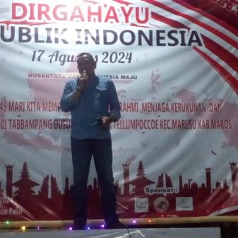 Kegiatan Penutupan HUT RI di Desa Tellumpoccoe, Kabupaten Maros
