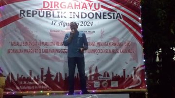 Kegiatan Penutupan HUT RI di Desa Tellumpoccoe, Kabupaten Maros