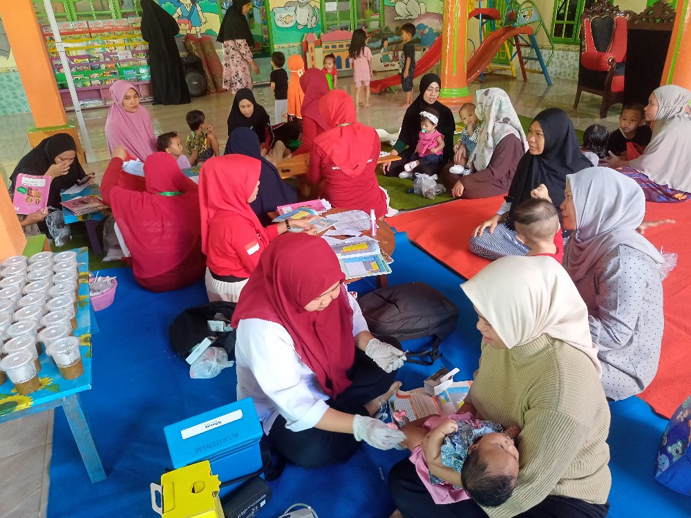 Antusias Warga Hadiri Kegiatan di Posyandu Reski Melati di Maros