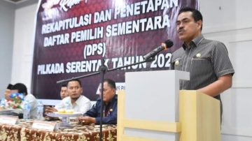 Pj. Bupati Pinrang Hadiri Rapat Pleno Terbuka KPU Hasil Rekapitulasi dan Penetapan DPS Pilkada Serentak Tahun 2024