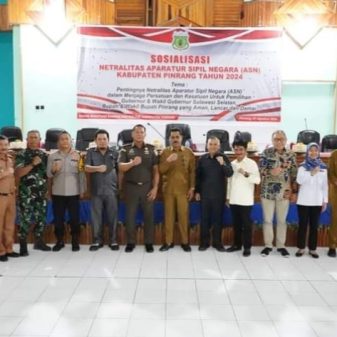 Pj Bupati Pinrang Buka Sosialisasi Netralitas ASN Kabupaten Pinrang