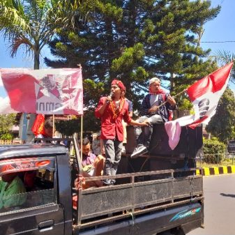 Dugaan Oknum Jaksa Minta Proyek, GMNI PMKRI Kembali Gelar Aksi Di Kejaksaan Negeri Bajawa