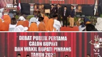 KPU Pinrang Laksanakan Debat Publik Perdana Paslon Bupati dan Wakil Bupati Pinrang