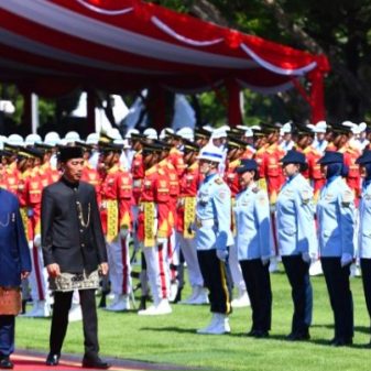 Presiden Prabowo Pimpin Upacara Pelepasan Presiden RI Ke-7, Joko Widodo