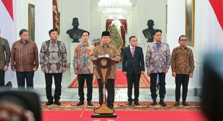 Ini Daftar Kabinet Merah Putih Presiden Prabowo Wapres Gibran