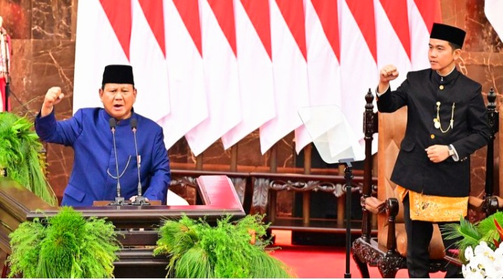 Jenderal TNI (Purn) Prabowo Subianto Dan Gibran Rakabuming Resmi Dilantik Sebagai Presiden Wakil Presiden RI 2024-2029