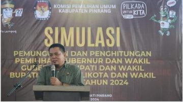 KPU Pinrang Laksanakan Simulasi Pemungutan dan Perhitungan Suara