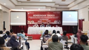 KPU Kabupaten Indramayu Gelar Bimbingan Teknis Untuk PPK Jelang Pemungutan Suara