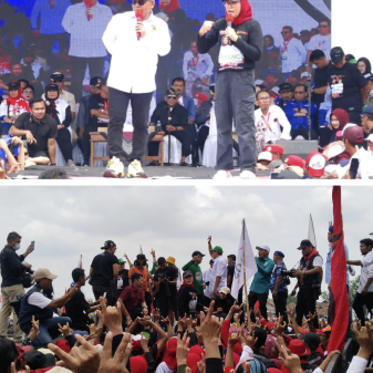 Penutupan Rangkaian Kampanye, Puluhan Ribu Pendukung Hadiri Kampanye Akbar Nina-Tobroni