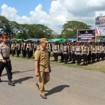Pj Bupati Nagekeo Pimpin Apel Pergeseran Pasukan Pengamanan Pilkada 2024