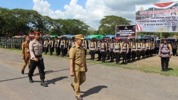 Pj Bupati Nagekeo Pimpin Apel Pergeseran Pasukan Pengamanan Pilkada 2024