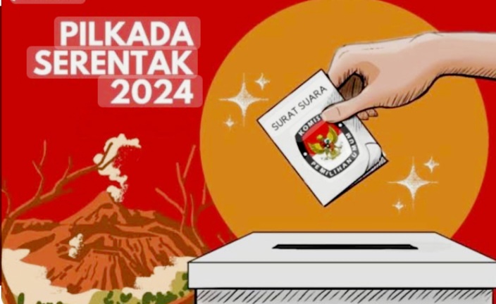 Pj Bupati Pinrang Didampingi Ketua TP PKK Salurkan Hak Pilih dan Tinjau TPS