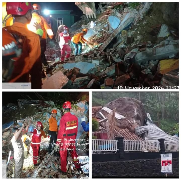 Purworejo Jawa Tengah, Musibah Tanah Longsor Tiga Warga Meninggal Dunia