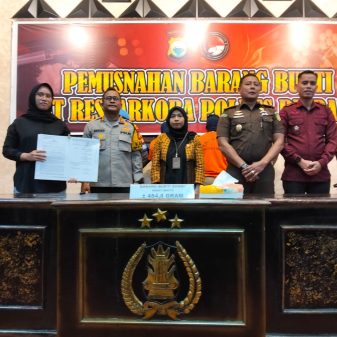 Sat Resnarkoba Pinrang Musnakan Barang Bukti Narkotika Jenis Sabu