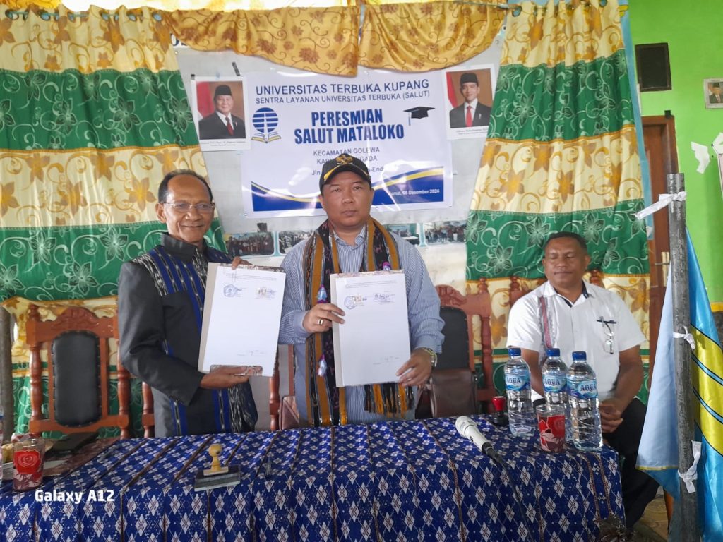 Benediktus Lagho Dirikan Sentra Layanan Universitas Terbuka Negeri Mataloko, Diresmikan