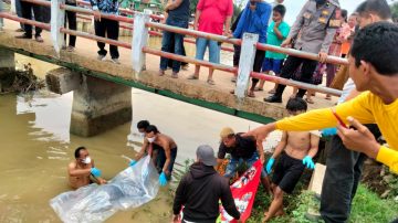 Penemuan Mayat Remaja Tenggelam di Sungai Cipelang Desa Rancajawat Kec Tukdana