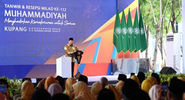 Kupang NTT : Presiden Prabowo Apresiasi Peranan Muhammadiyah Dalam Membangun Bangsa