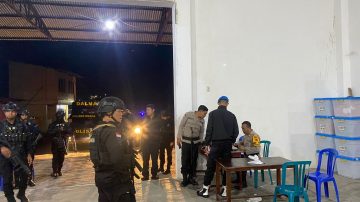 Cooling System Pasca Pemungutan Suara, Polres Ngada Patroli Malam