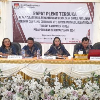 Pilkada Ngada 2024 : Pleno KPU Paket MURNI Menang 54.220 Suara, APMJ 32.975 Suara