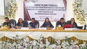 Pilkada Ngada 2024 : Pleno KPU Paket MURNI Menang 54.220 Suara, APMJ 32.975 Suara