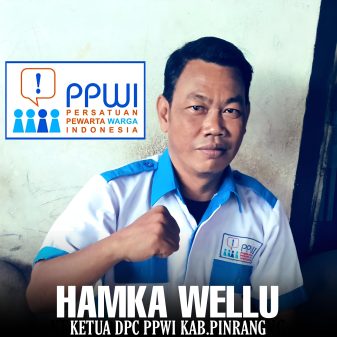 Hamka Wellu,Pimpinan Media Katarakyat Jadi Ketua DPC PPWI Pinrang.