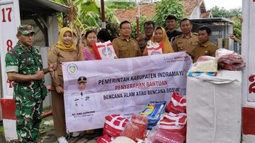 Dampak Curah Hujan Tinggi, Puluhan Rumah Blok Pipisan, Desa Kedokan Agung Terendam Banjir.