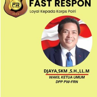 Ketua Umum DPP  Fast Respon Nusantara, Tunjuk Djaya Jumain Advokat di Makassar sebagai Wakil Ketua Umum Bidang Hukum
