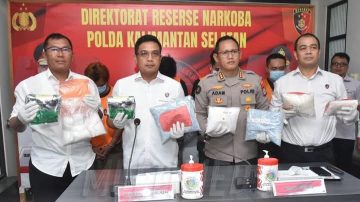Polri Bongkar Jaringan Narkoba Lintas Kalimantan-Sulawesi