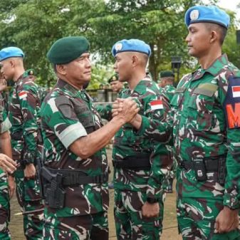 Pangdivif 3 Kostrad Pimpin Pelepasan Satgas BGC TNI Konga 39-G MONUSCO