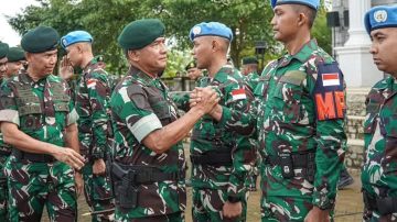 Pangdivif 3 Kostrad Pimpin Pelepasan Satgas BGC TNI Konga 39-G MONUSCO