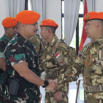 Batalyon Komando 469 Kopasgat Sambut Personel Purna Tugas Satgas TNI Konga Unifil 2025