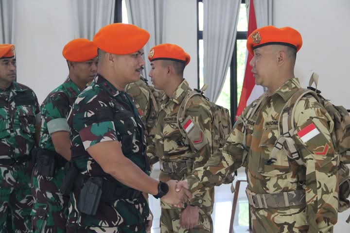 Batalyon Komando 469 Kopasgat Sambut Personel Purna Tugas Satgas TNI Konga Unifil 2025