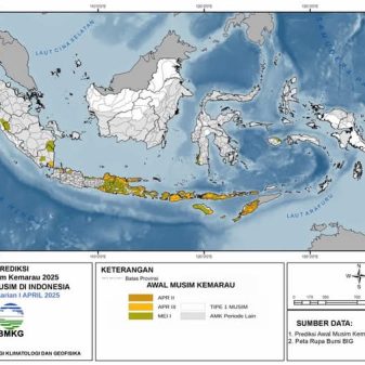 Prediksi Awal Musim Kemarau Periode April II – Mei I 2025
