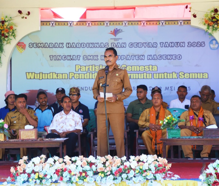 Kick Off Rangkaian Hardiknas 2025 Tingkat SMK, Ini Pesan Wabup Nagekeo Gonzalo