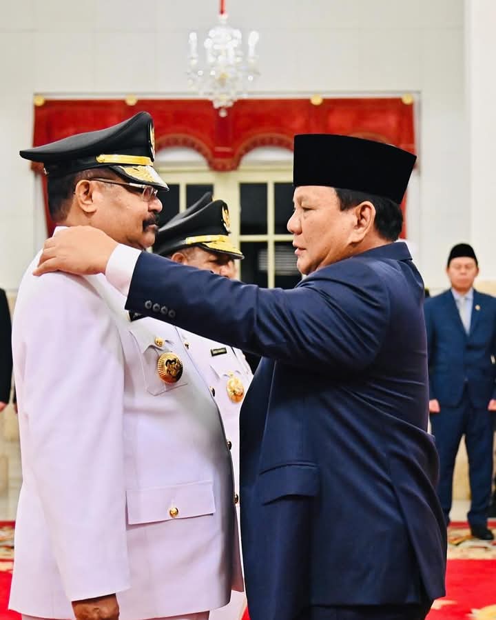 Presiden Prabowo Lantik Gubernur Wakil Gubernur Papua Pegunungan