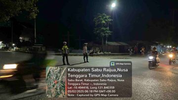 Satlantas Polres Sabu Raijua Rutin Himbau Pengendara Gunakan Helm 