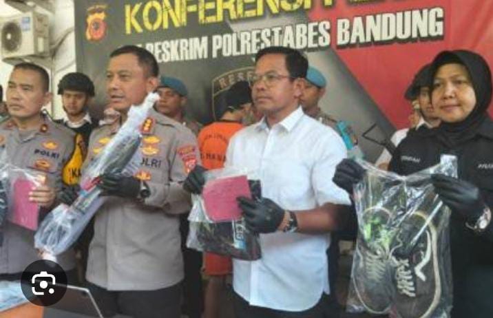 Polrestabes Bandung Berhasil Mengamankan Begal Sadis