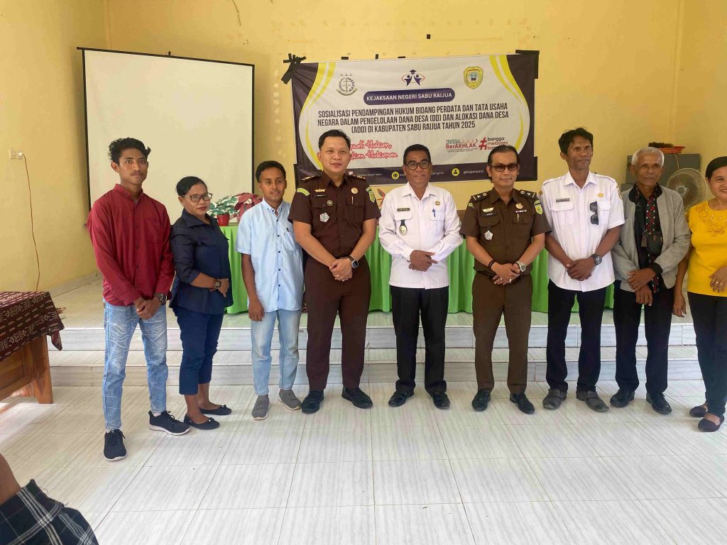Cegah Korupsi , Kejari Sabu Raijua Gelar Sosialisasi Pengelolaan Dana Desa