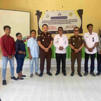 Cegah Korupsi , Kejari Sabu Raijua Gelar Sosialisasi Pengelolaan Dana Desa