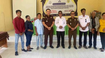 Cegah Korupsi , Kejari Sabu Raijua Gelar Sosialisasi Pengelolaan Dana Desa