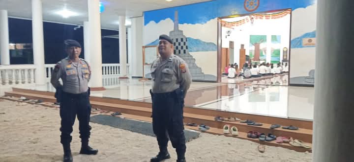 Pengamanan Trisuci Waisak 2569 BE /2025 di Vihara Dharmma Rajasa Berjalan Aman dan Kondusif