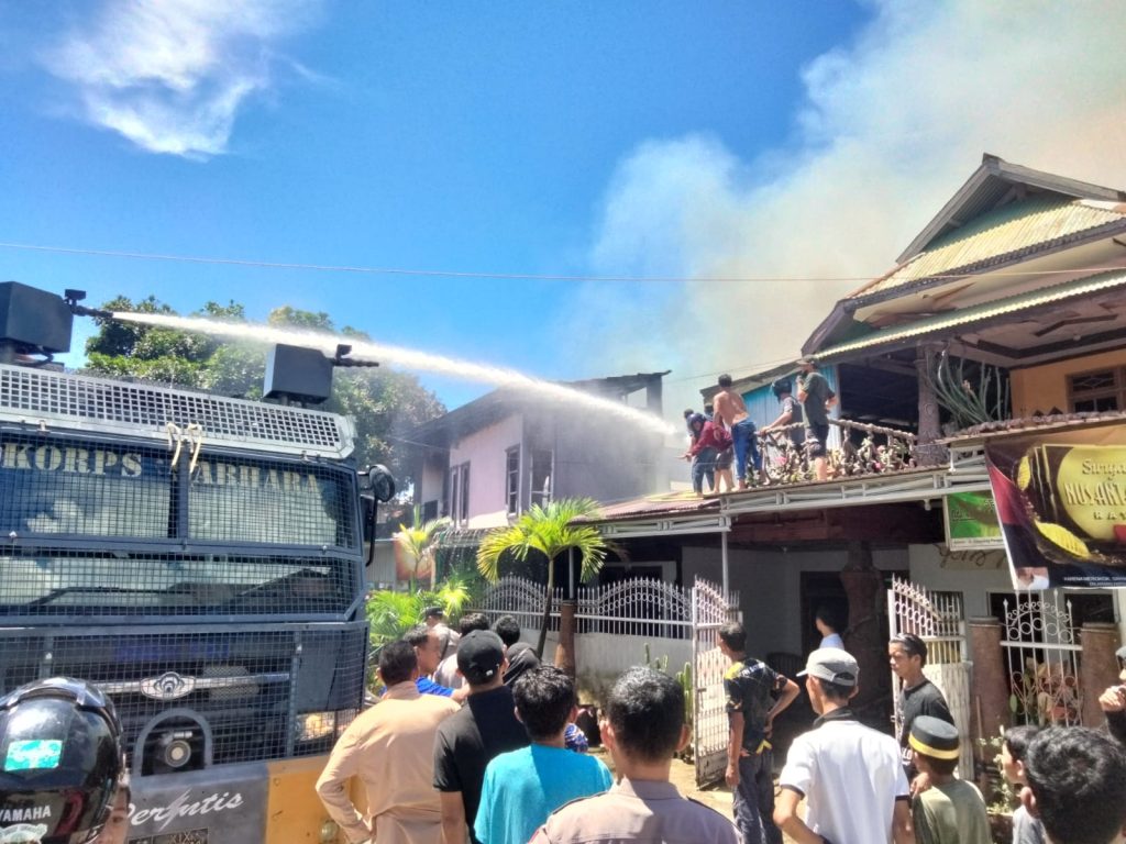 Kebakaran Kembali Terjadi di Tolitoli, Tujuh Rumah Ludes di Jalan S. Panggesar