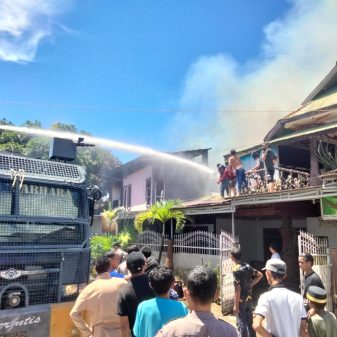Kebakaran Kembali Terjadi di Tolitoli, Tujuh Rumah Ludes di Jalan S. Panggesar