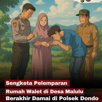 Penyelesaian Kasus Pelemparan Rumah Walet di Desa Malulu Dilakukan Secara Kekeluargaan