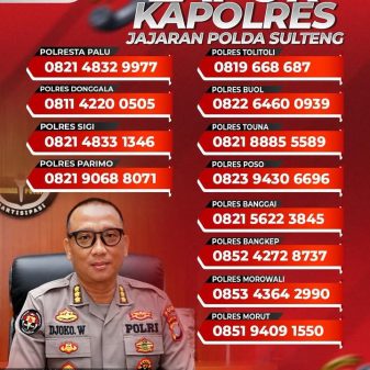 LAPOR KAPOLRES JAJARAN POLDA SULTENG: suara masyarakat untuk kinerja kepolisian yang lebih responsif