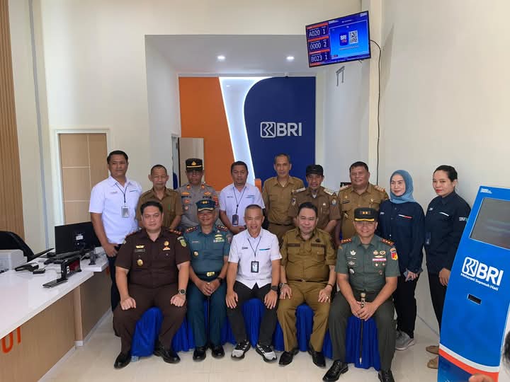 Kabag SDM Polres Tolitoli Hadiri Peresmian Kantor Unit BRI Tambun, Wakili Kapolres